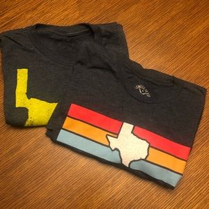Lot of 2 Tumbleweed Texstyles Texas t-shirts
